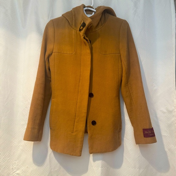 Aritzia Babaton Brown Coat with hood - Picture 1 of 5